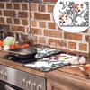 Glass Cutting Board 2X 30X52 Flowers