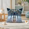 Mobile Suit Gundam Gundam Epyon Anime Plush Pillow Cover Soft Short Plush Cushion Cover For Sofa Bedroom Home Decor Gift