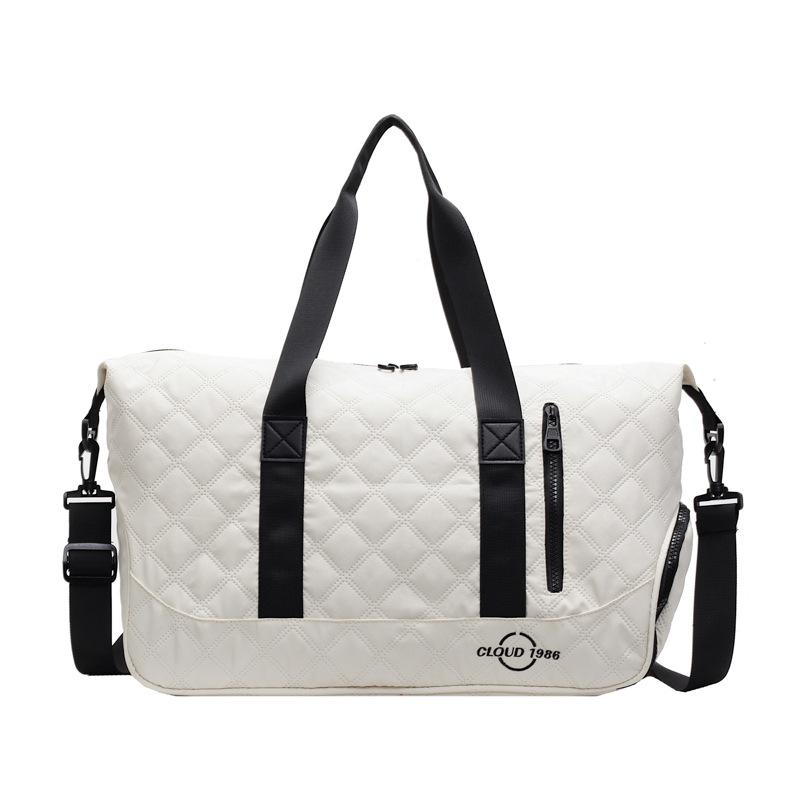 Women's sports and leisure large-capacity going out portable travel bag dry and wet separation fitness bag can be set, tie rod belt shoe compartment