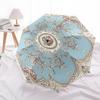 1PC Victorian Floral Umbrella-8-Rib Reinforced, Automatic Open, Lightweight & Durable, Fashion Accessory for Outdoor, Beach L0335