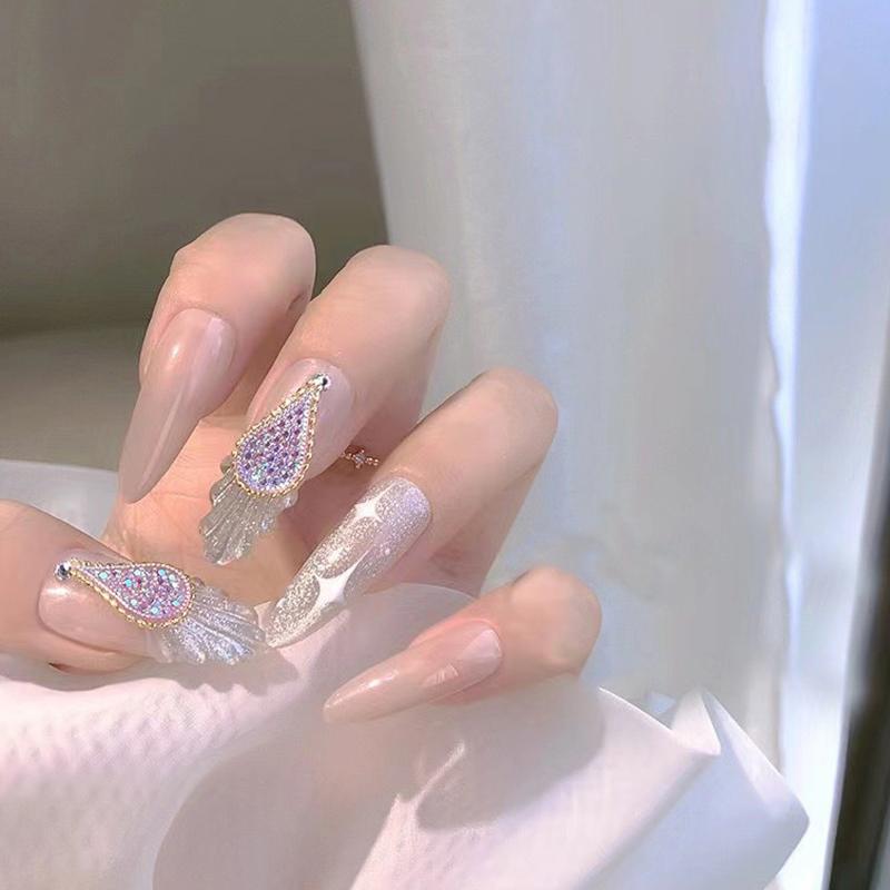 100cm Metallketten Nagelanhänger 3D Nagelkunst Dekorationen Französische Nägel DIY Zubehör Maniküre Werkzeuge