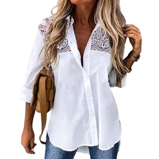 

Длина, большой размер, цвет, однобортные, открытые, однотонные, с длинными рукавами, брюки среднего размера, повседневные женские брюки с лацканами на пуговицах 2XL белый