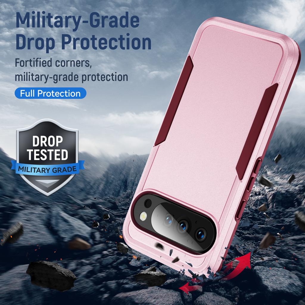 Etui na Google Pixel 10/10 Pro PC + TPU Klasa wojskowa Ochrona przed upadkiem Pokrowiec na telefon