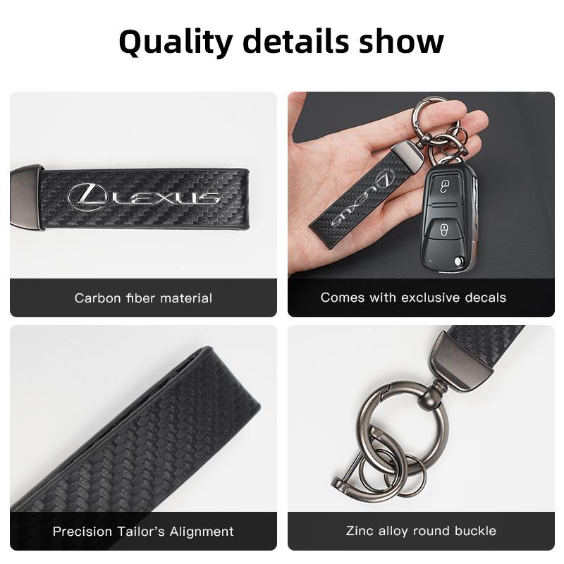 Car Key Chain Rings Leather Emblem Keychain Auto Keyring For Lexus FSPORT GS GX IS LS LX CT LC RC LBX NX RX 350h 450h ES UX 300e