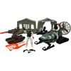 DIY Special Army Forces Playthings With Military Tents Snowmobile Tank Military Weapon Parts Camouflage Soldiers Play For Boy Gifts
