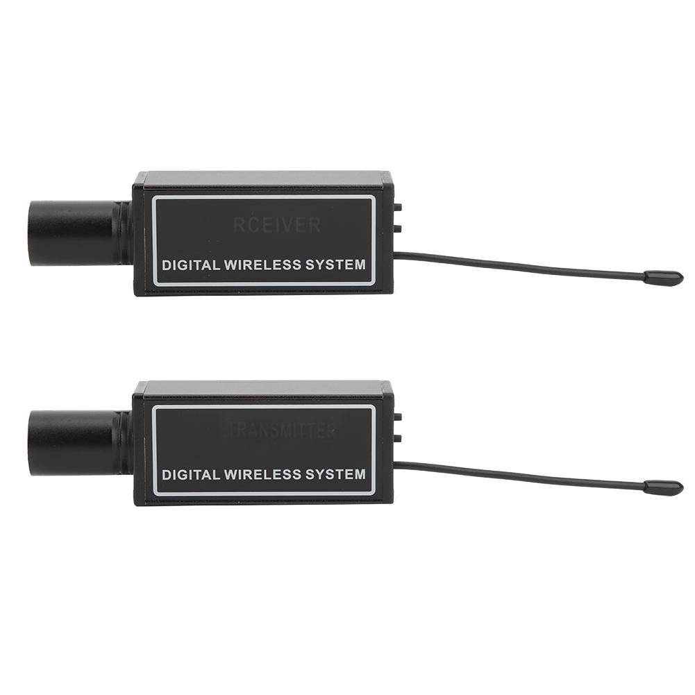 Digitales Drahtloses Audiosystem Eingebaute Batterie Mikrofon Sender Empfänger 900 930Hz(Schwarz )