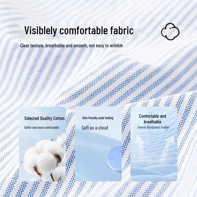 U.S. POLO ASSN. Men's Striped Cotton Blend Long Sleeve Shirt