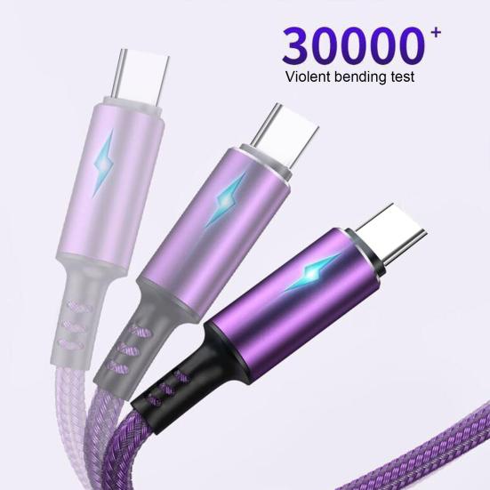 Data Cable Braided Super Compatibility Flexible Type-C Fast Speed Charger Cord for Type-C/for Android Phone