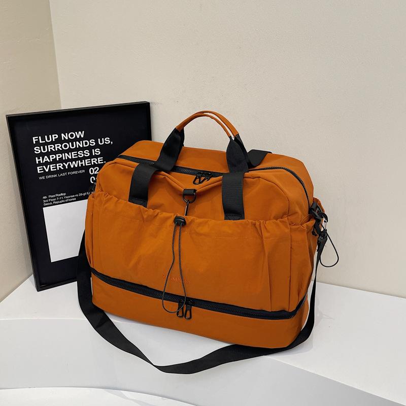 Dry and Wet Separation Fitness Bag, Men and Women, Couples, Short-distance Travel Bag, Simple Leisure, Large-capacity Shoe Compartment, Duffel Bag.