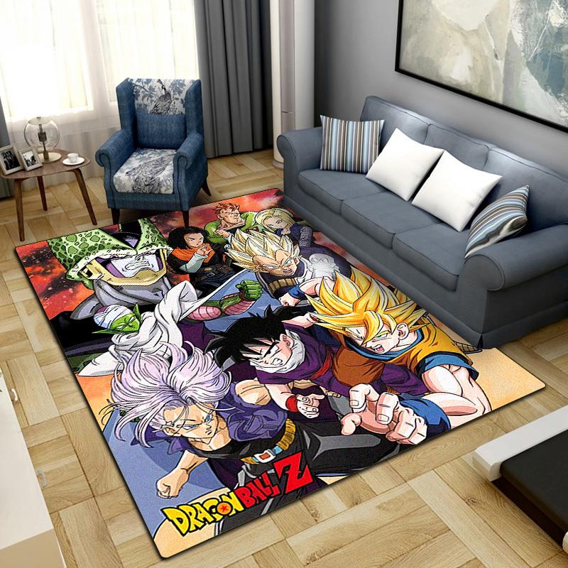 Tapis de Zone Dragon Ball pour Salon Chambre Décoration de Maison Tapis de Sol Cool Film -LXR4
