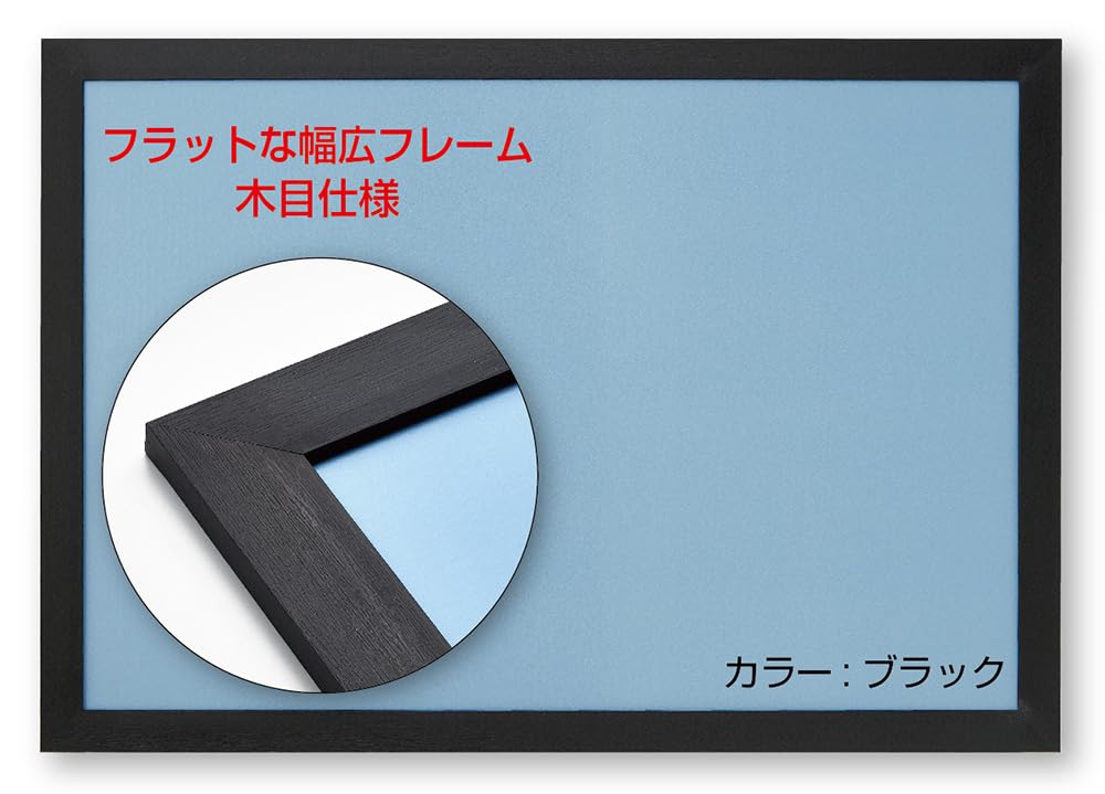 

BEVERLY in Wide Puzzle Frame Flat Panel Black x NTP101K [Made Japan] (49 72cm)