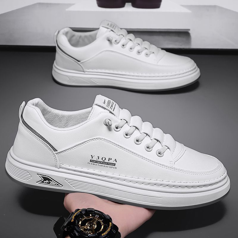 Spring Men's Shoes New Breathable Little White Shoes Men's Trend Versatile Platform Sports Shoes Casual Board Shoes Trendy Shoes