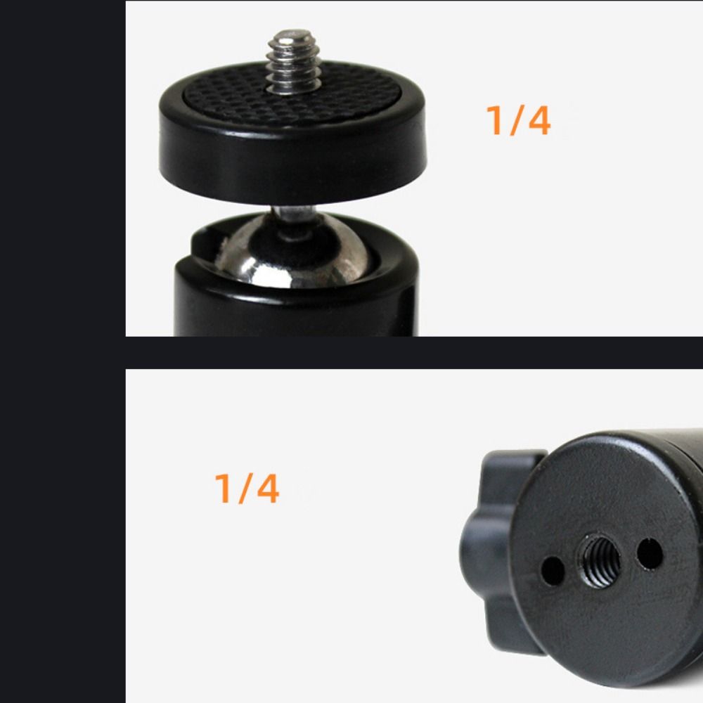 Metal Ball Head Screw Tripod Mount 1/4" Screw Tripod Ball Head  for DSLR/DV