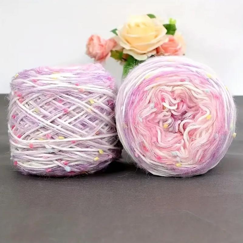 One Ball Mohair Hand Knitting Diy Hand Mixed Yarn Gradient Colour Thick Wool Yarn Scarf Icelandic Wool New Rainbow Candy Wool