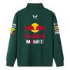 F1 Red Bull Team Uniform Spring and Autumn Jacket F1 Formula Racing Summer Red Bull Team Half Zip Hoodie