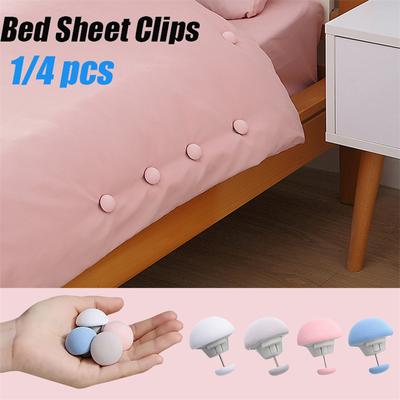 BedSheet Quilt Clip One Key To Unlock Duvet Cover Fastener Clip Anti-Slip Blanket Buckles Quilt Holder Mushroom Shape Fixator Grippers