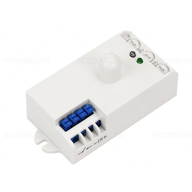 Indoor Best quality Microwave Radar Sensor Light Switch Body Motion DC 12V-24V 5.8GHz With Shell