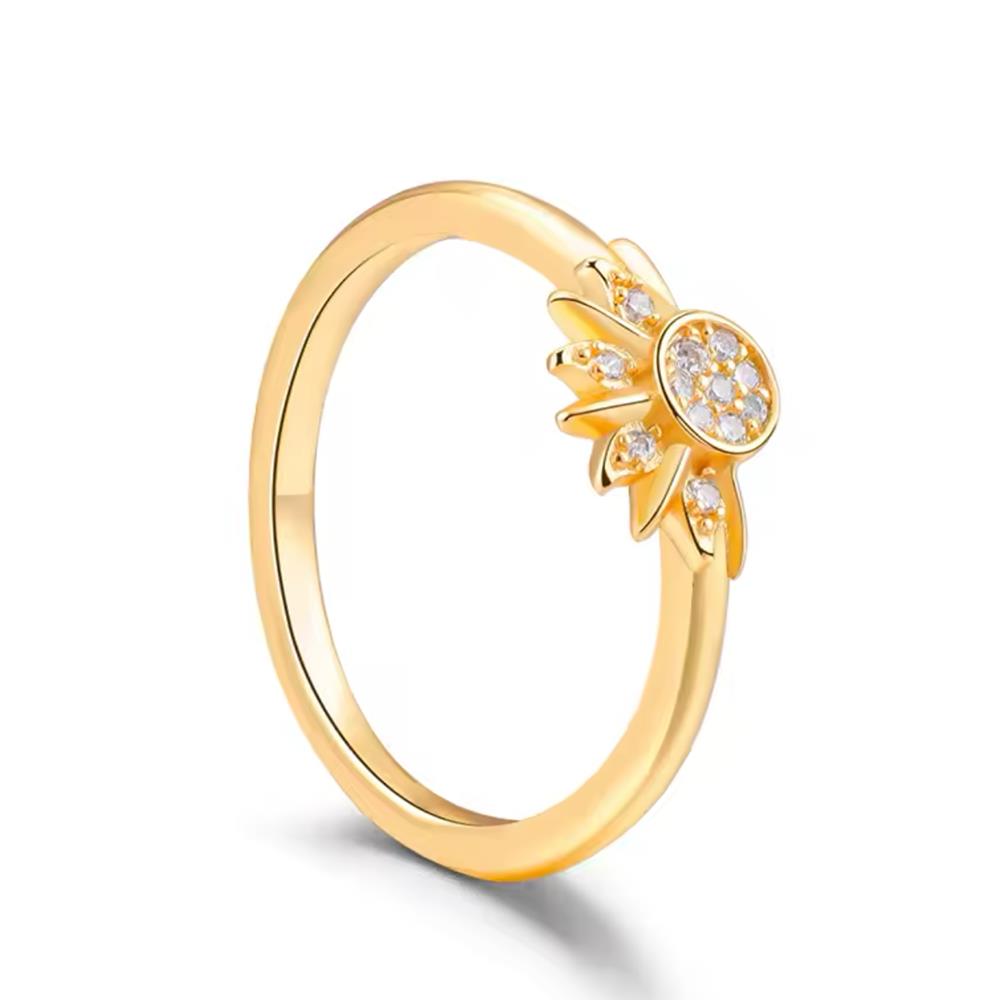 925 Silver Ring Women Star Moon Galaxy Pattern Fashion Jewelry Romantic Valentine's Gift Engagement Party Trendy Gift