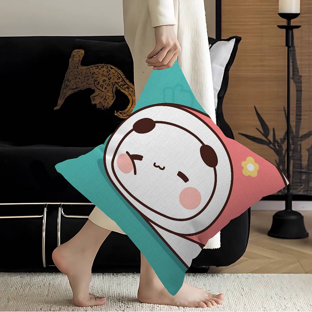 Cartoon B-Bubu And D-Dudu Cute Personalized Picture Text Home Decorative Pillows Household Gifts 45x45cm