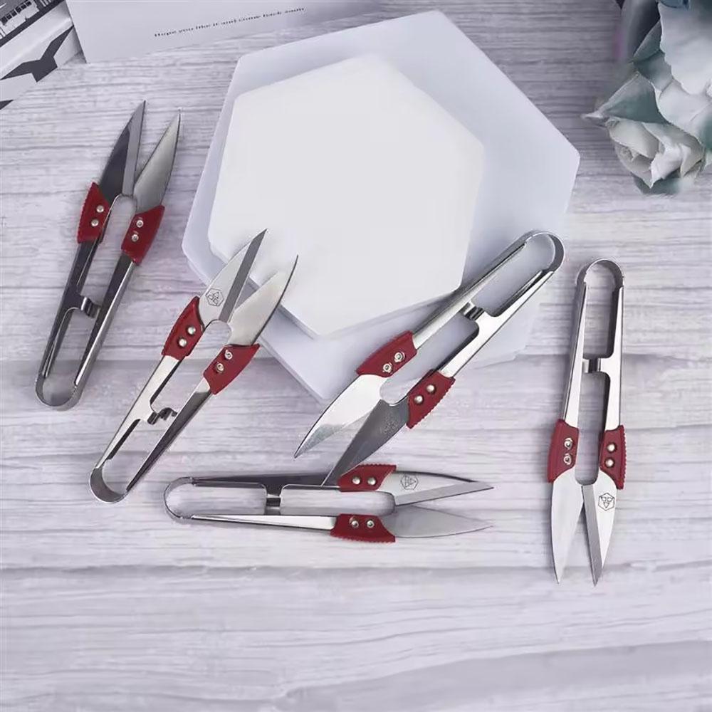 U-thread Scissors Stainless Steel Thread Scissors Cutting and Sewing Scissors Cross Stitch Scissors Embroidery Scissors 1/3/5pcs