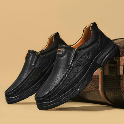 Mode Herren Freizeitschuhe Luxus Design Bequeme Herren Sneaker Handgefertigt Leder Klassisch Schwarz Braun Rutschfeste Plateau Herren Slipper