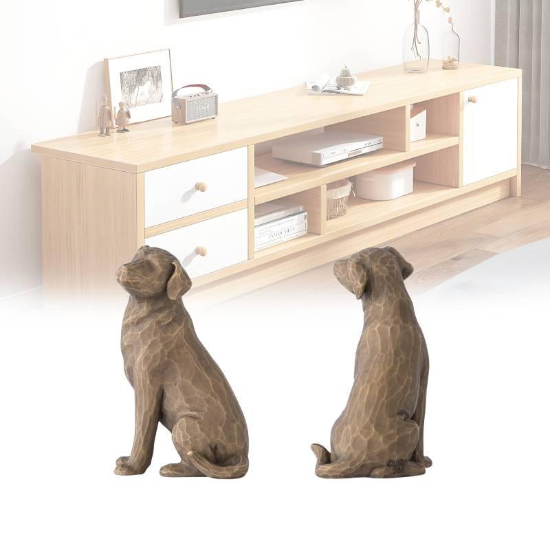 Tree Willow Love My Dog Dark Figurine Resin Multi Colour Desktop Toy Ornament