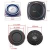 DIY Universal Woofer Radiator 2/3/4inch Black Bass Passive Speaker Bass Radiator
