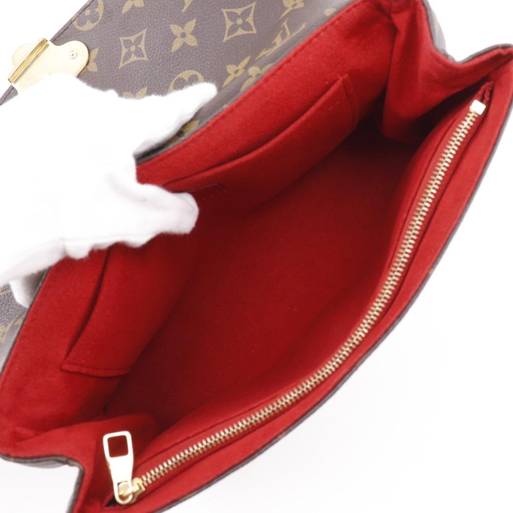 LOUIS VUITTON Sun Praseed Shoulder Bag M43713 Slys Brown / red Monogram canvas Women Used