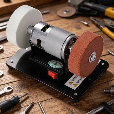 Bench Grinder 6000 RPM Max Speed 2.76 Inch Wheel Powerful Small Bench Buffer for Wood DIY Crafting Model Making Engraving Home