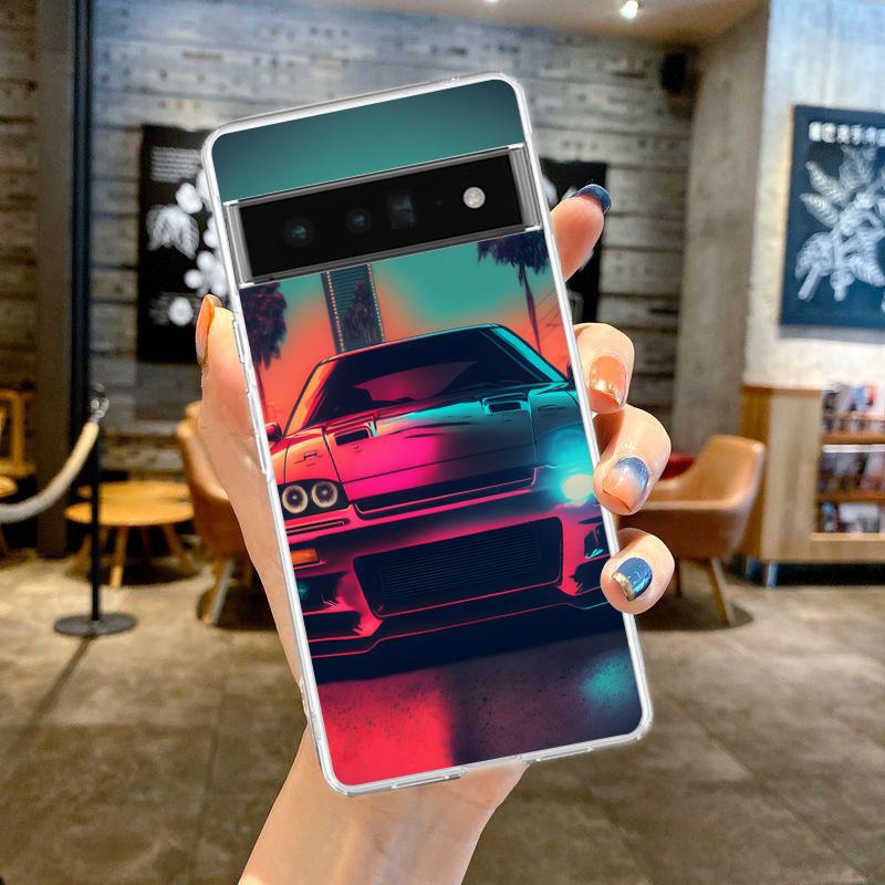 

Спортивный автомобиль JDM Tokyo Drift для Google Pixel 8 7 6 Pro 6A 5 4 5A 4A 3A XL 5G чехол для телефона силиконовый противоударный TPU прозрачный чехол Pixel 4