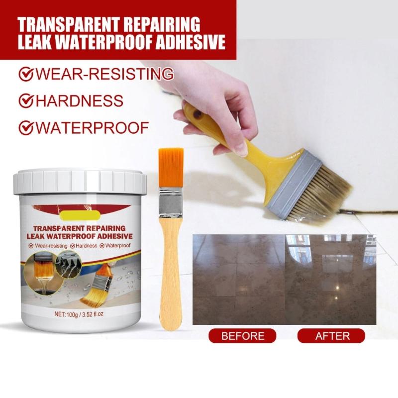 Waterproof Glue Easy Apply Glues Effective Waterproof Glue Long Lasting Waterproofing Sealant for Indoor Wall Furniture