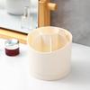 Rotating Cosmetic Organizer with Compartments for Brushes, Pens, and Lipsticks