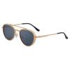 Non-polarized Classic Retro Double Bridge Round Sunglasses for Men Women  Driving Sunglasses