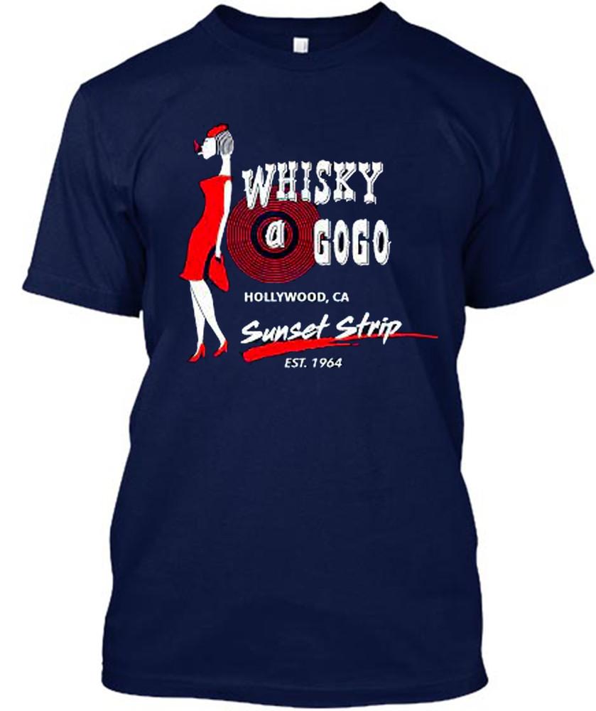 Hot Whisky A Go Go TShirt Navy Size S M L 234XL COTTON MEN MR551 Unisex T-Shirt S