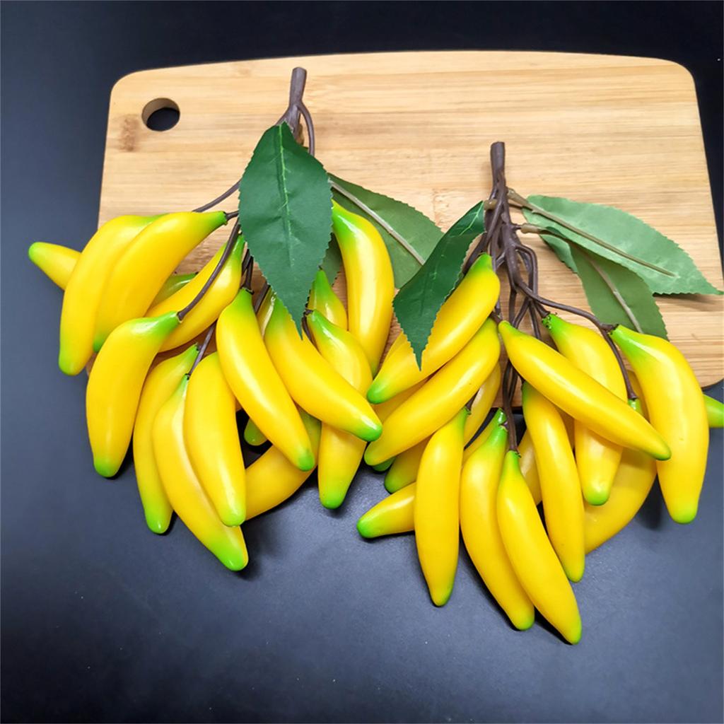 Colorful Banana Props Artificial Bananas Fake Fruit Banana Enhances Space with Natural Feel