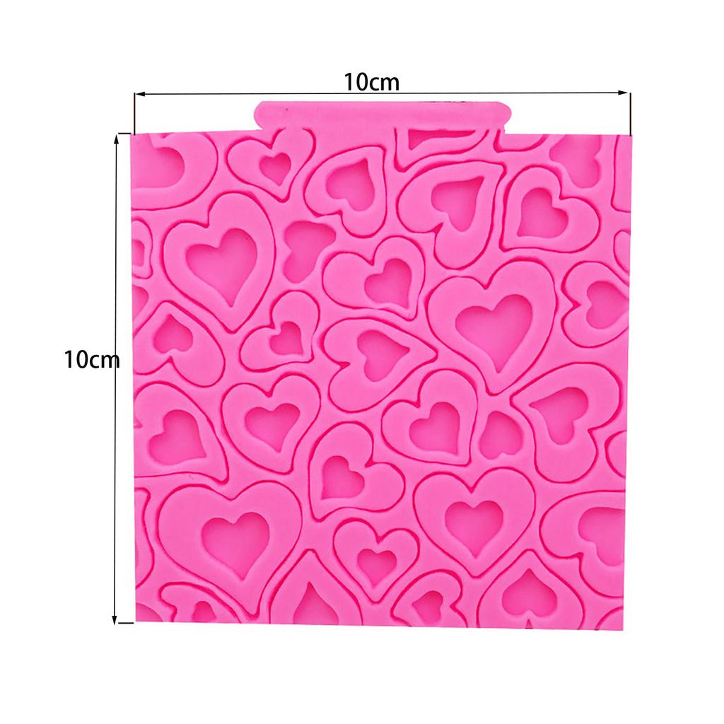 Quadratische Matte Fondant Wandfliesen Formen Spitze Silikon Süßigkeiten Kuchen Rand Dekoration Schokolade Zebra Form