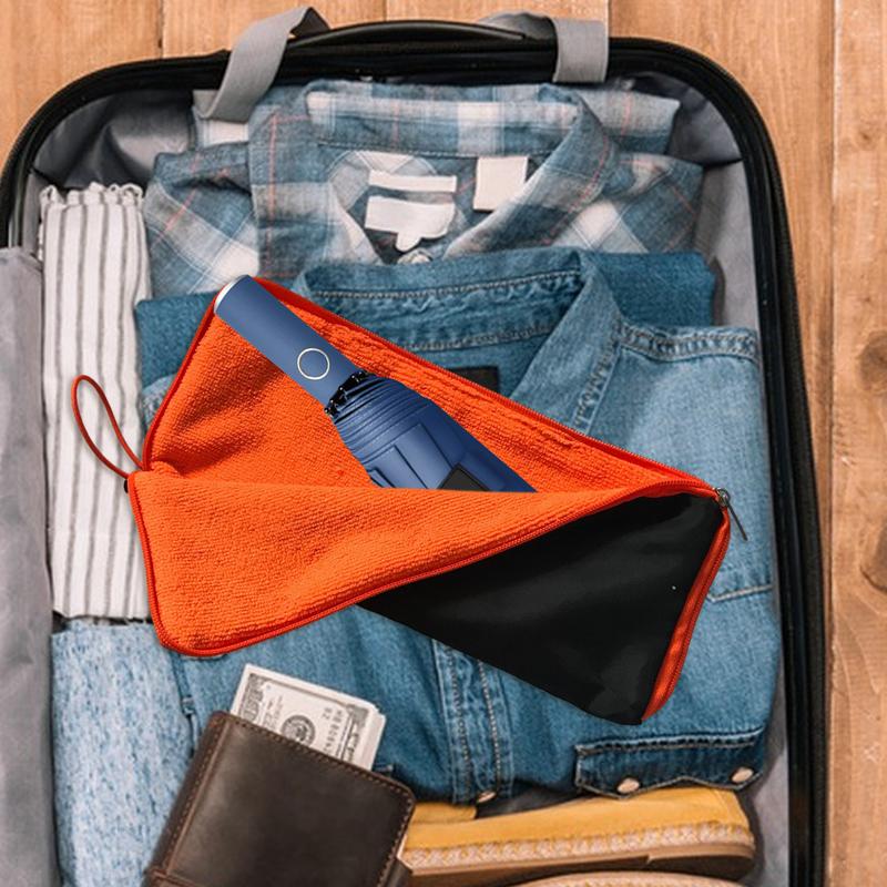 Umbrella Bag Chenille Outdoor Umbrella Storage Bag with Zipper Quick-Drying Umbrella Cover Super Absorbent Storage Bag