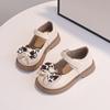 Girls Leather Shoes Children Casual Shoes for Party Wedding British Style Kids Flats 2024 Autumn New Princess Bow-knot Soft Cute
