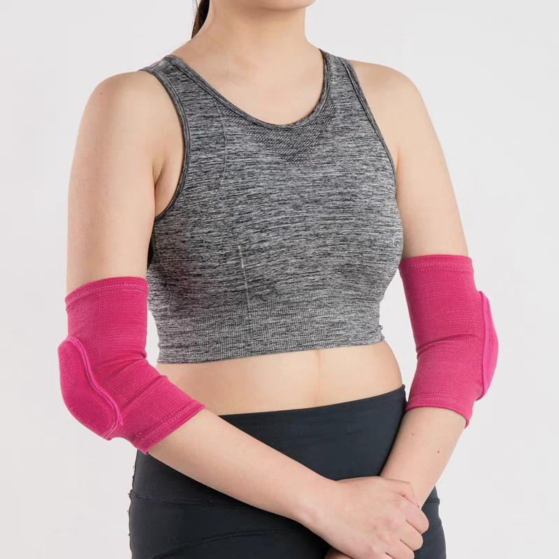 1Pair Sports Dance Sponge Elbow  Arm Brace Support Women Outdoor Workout Anti-collision Volleyball Tennis Elbow Compression Sleeves