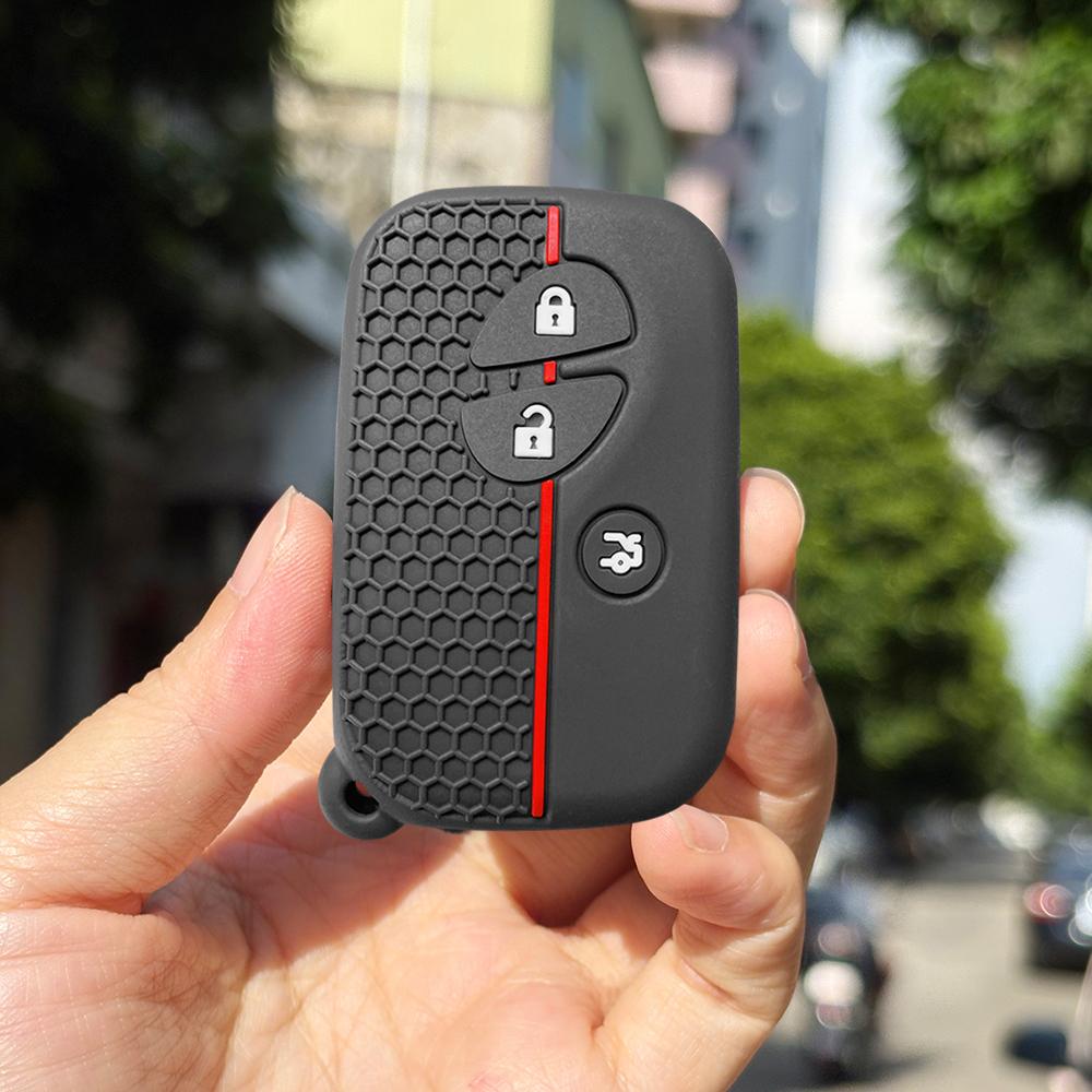 Key Fob Cover Holder For Lexus IS Is250 Ct200h 2015 GX460 GS300 IS220 RX270 RX350 RX300 Rubber Remote Protector Keychain