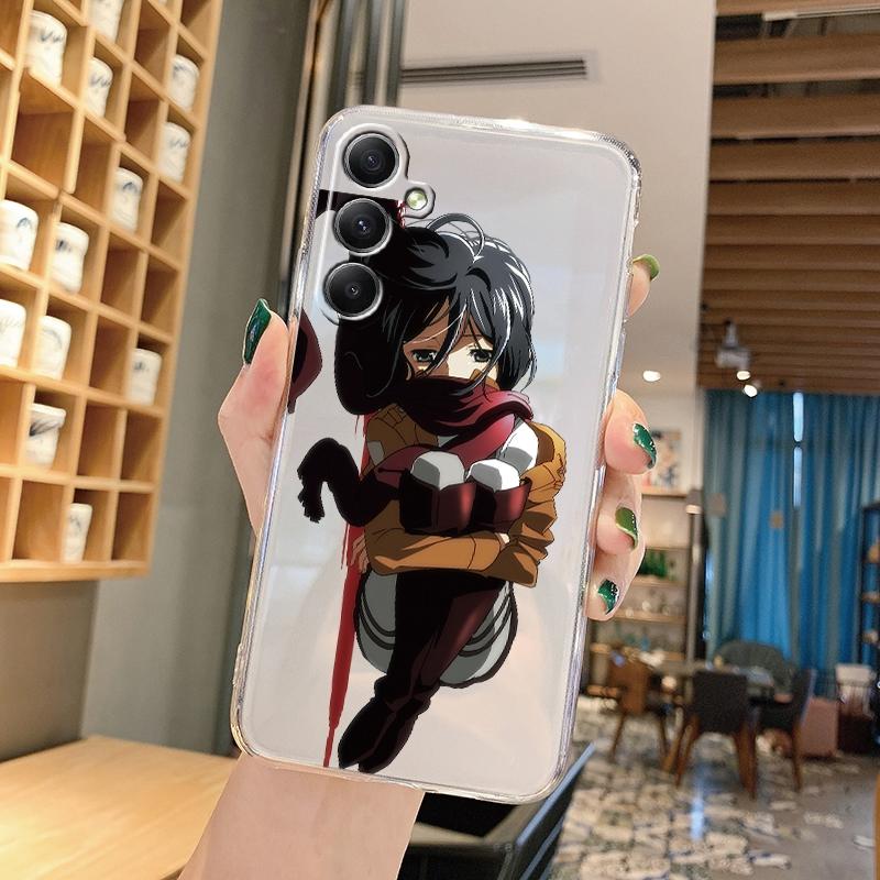 Husă din silicon moale, transparentă, cu modele de desene animate, pentru Samsung A55 M35 S24 Xiaomi Redmi Note 13 Poco C65 iPhone Husă de protecție rezistentă la șocuri