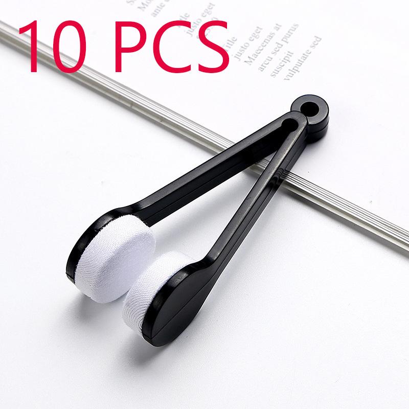 Practical Portable Glasses Cleaning Rub Eyeglass Sunglasses Spectacles Microfiber Cleaner Brushes Wiping Tools Mini