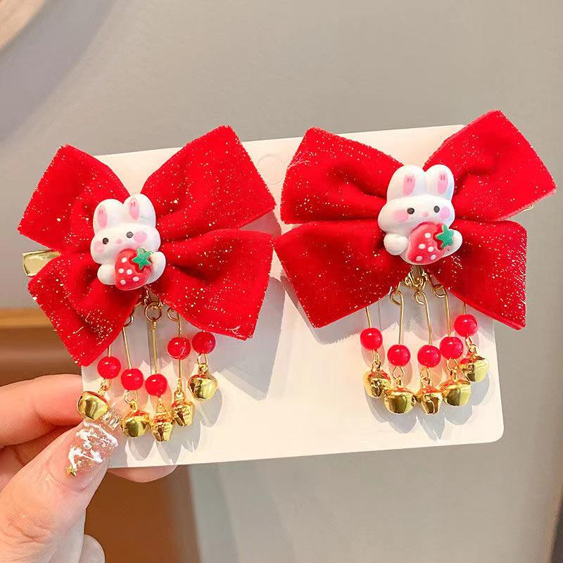 Children's Hanfu Hair Clip with Tassel – Festive and Safe for Hair