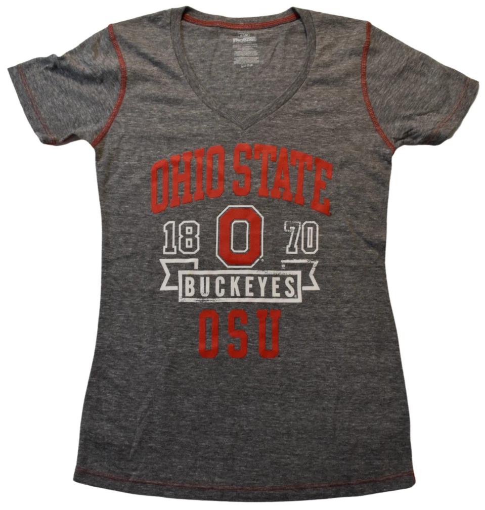 Pro Edge Juniors Ohio State Buckeyes OSU 1870 Gray Shirt New S-XL M