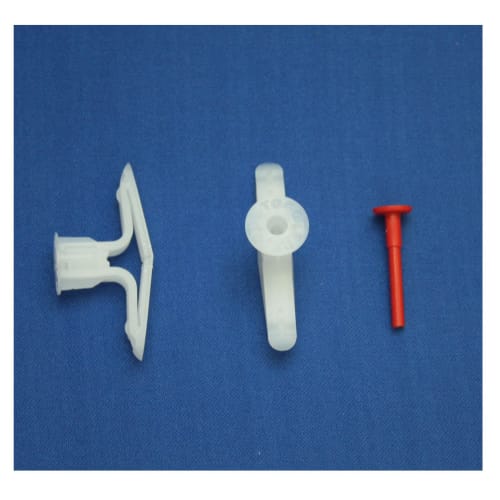 Waki Sangyo Toggler TB with Western-style Lamp Hanger (White), Transparent, for Hollow Walls, Plasterboard, 4-Pack, White, Wall Thickness 11-13mm, WF-