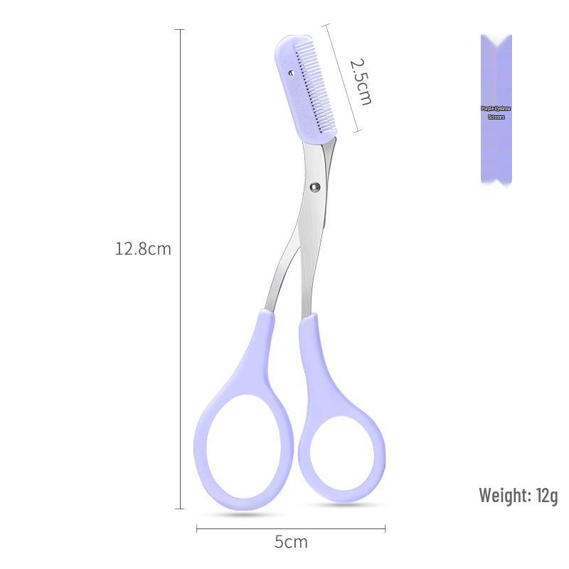 Eyebrow Shaping Kit: Beginner Scissors, Razor, and Comb Tools