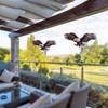 Outdoor Owl Deterrent Vivid Owl Patterns Reflective Owl Hanging Decorations for Balcony Garden Set of 2 Waterproof Acrylic Fake