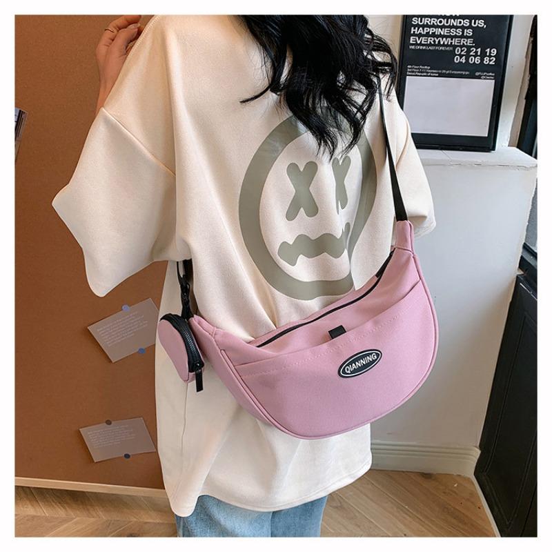 Stylish Minimalist Dumpling Bag Spacious Korean Women Shoulder Crossbody Bag Versatile Everyday Shopping Tote