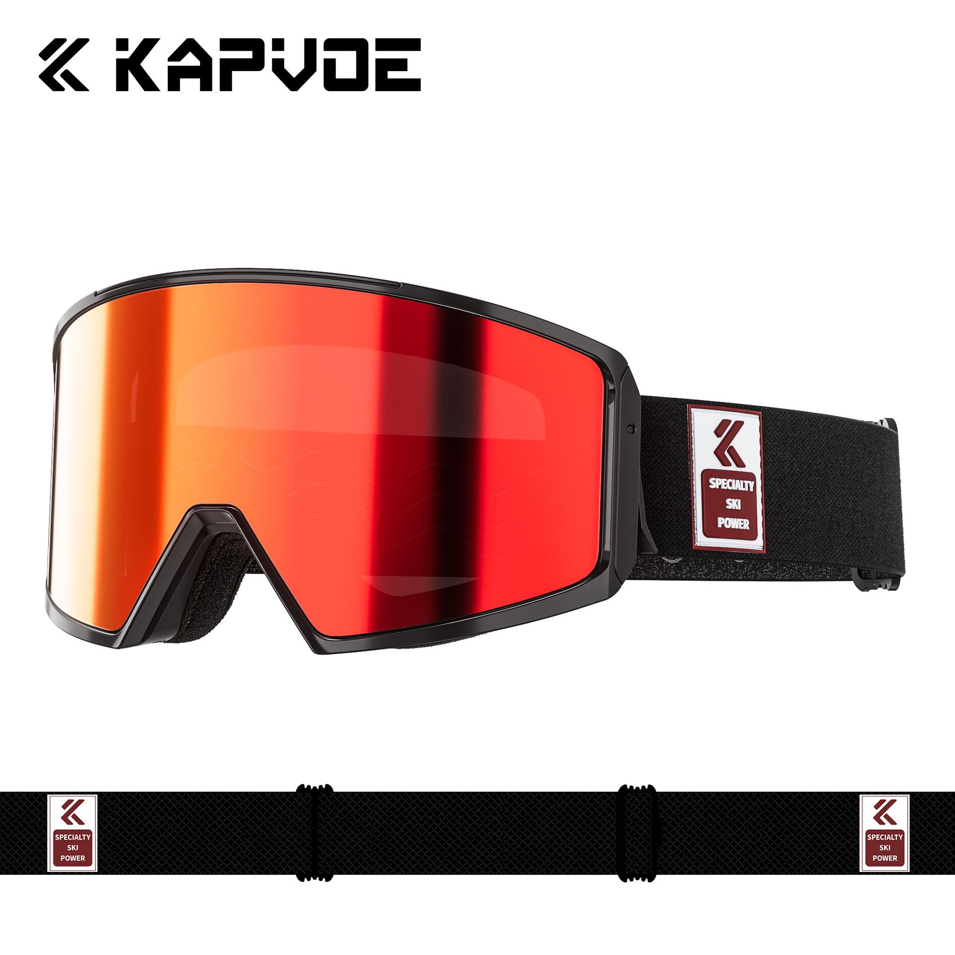 KAPVOE Anti-Fog Windproof Ski & Snowboard Goggles for Outdoor Sports
