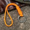 Rope Lanyard Buckle Braided Woven Keyring Wrist Rope Paracord Lanyard Weaved Paracord Keychain